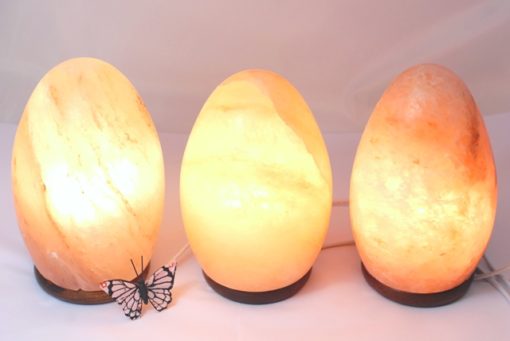 Salzkristalllampe Oval, geschliffen