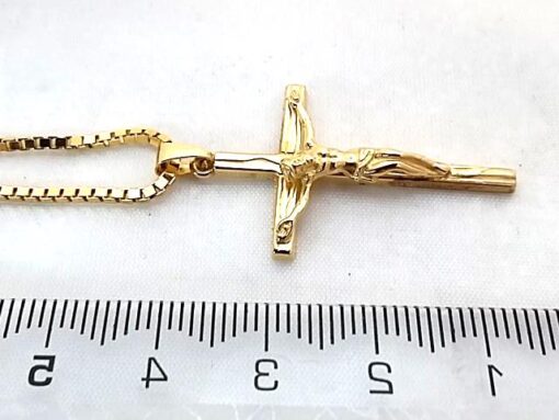 Anhänger Goldkreuz mit Jesus Christus, Gold 750 (18 Karat) - Image 2