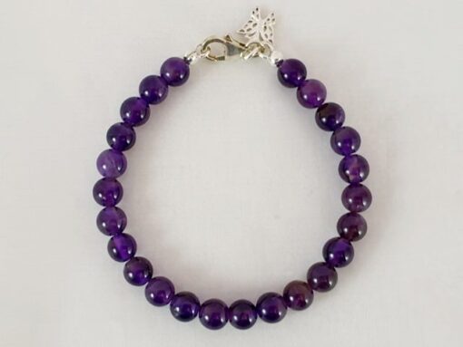 Engelskette® Butterfly Armband Kind/Erwachsene mit Amethyst, 16.5 cm (3 cm Verlängerungscollier möglich), Handarbeit
