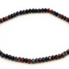Armband/Armkette Korund (Rubin, Saphir), facetiert, ca. 20 cm, 4 mm