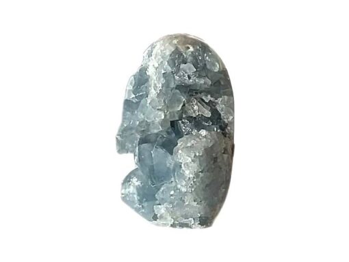 Coelestin Stufe Freeform (Druse) aus Madagaskar gross, stehend, ca. 13 cm x 7.5 x 7.5 cm