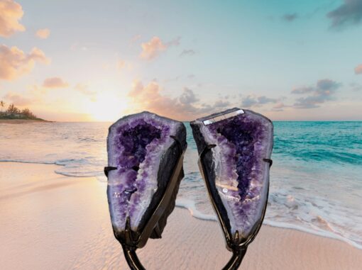 Amethyst Druse zweiteilig auf Ständer - Image 2