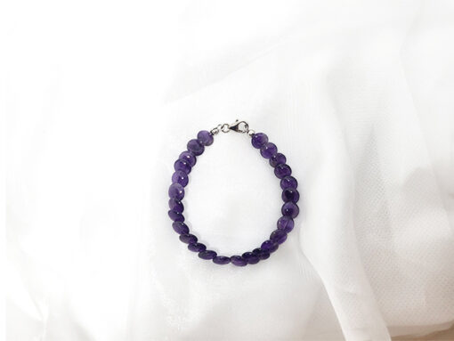 Engelskette® Armband Erwachsene mit Amethyst, 18 cm, Handarbeit (Unikat)