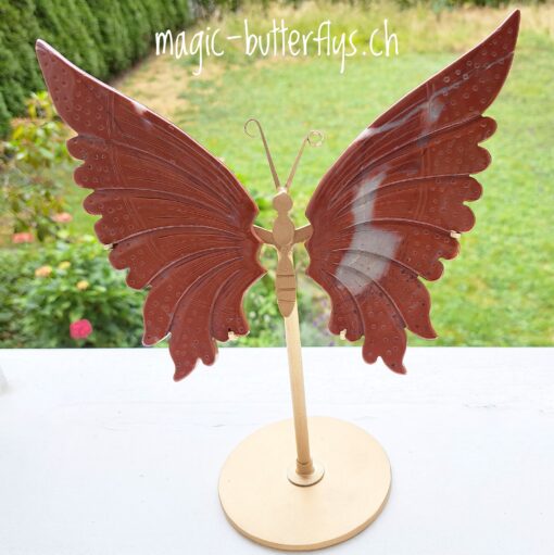 Jaspis Schmetterling auf Ständer