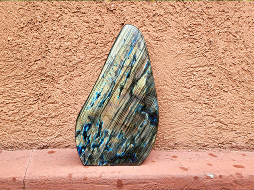Labradorit gross, geschliffen, ca. 11.5 x 19.5 x  4cm