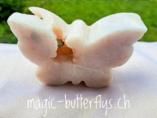 Amethyst Pink Schmetterling ca. 9.5 cm x 7.5cm x 3 cm