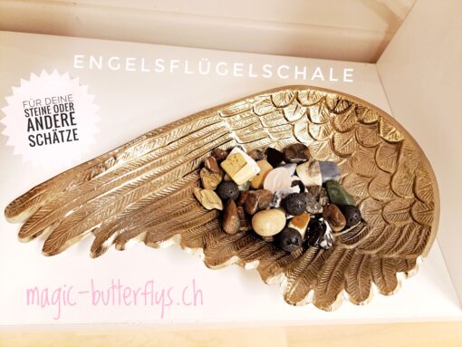 Wunderschöne Engelsflügelschale ca. 35 cm, 19 cm, 6 cm