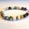 Engelskette® Armband Erwachsene mit Baumachat, Schneeflockenobsidian, Amethyst 19 cm, Handarbeit (Unikat)