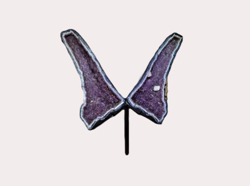 Amethyst Druse zweiteilig gross auf Ständer