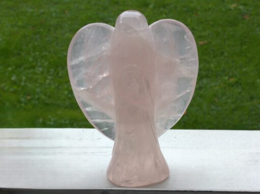 Rosenquarzengel (Madagaskar) Edelstein (Rosenquarz TOP), ca. 22 cm x 16.5 cm x 8.5 cm