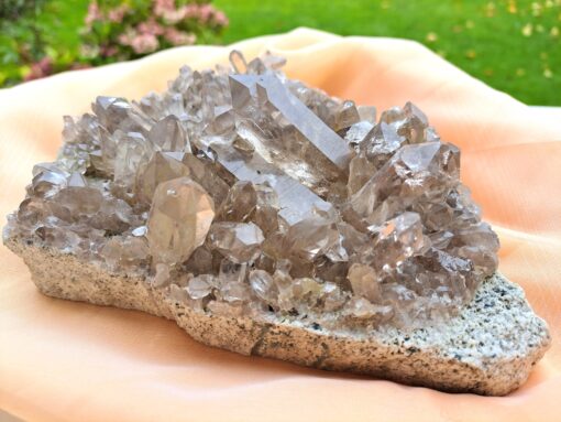 Schweizer Rauchquarzstufe (Etzlital, Uri) ca. 19 cm x 15 cm x 6 cm