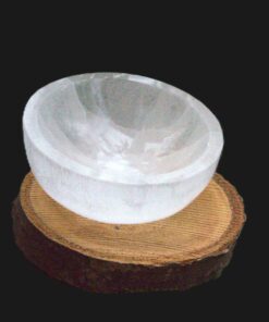 Selenit Schale rund (Ladeschale) klein