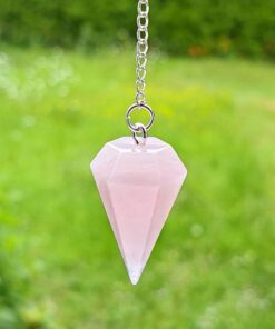 Rosenquarz Pendel, Edelstein der Liebe