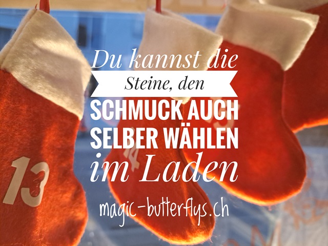 Edelstein Adventskalender mit 24 Glückssteinen & Adventssocken-Kette – Bild 4