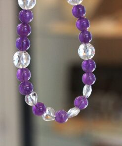 Engelskette® Unikat, Amethyst, Bergkristall, Energiekette, Handarbeit