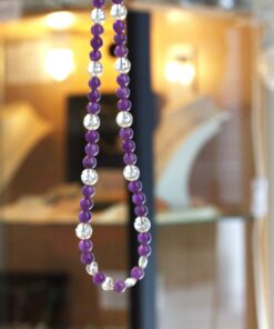 Alternative view of Engelskette® Unikat, Amethyst, Bergkristall, Energiekette, Handarbeit