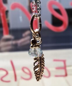 Anhänger Topas blau (Unikat) mit Kette, Silber 925